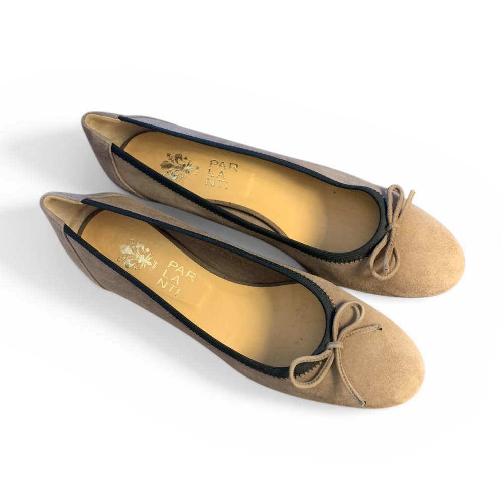 PARLANTI Tan Suede Kitten Heels - Picture 2 of 6